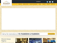 Tablet Screenshot of hotelananyaregency.com